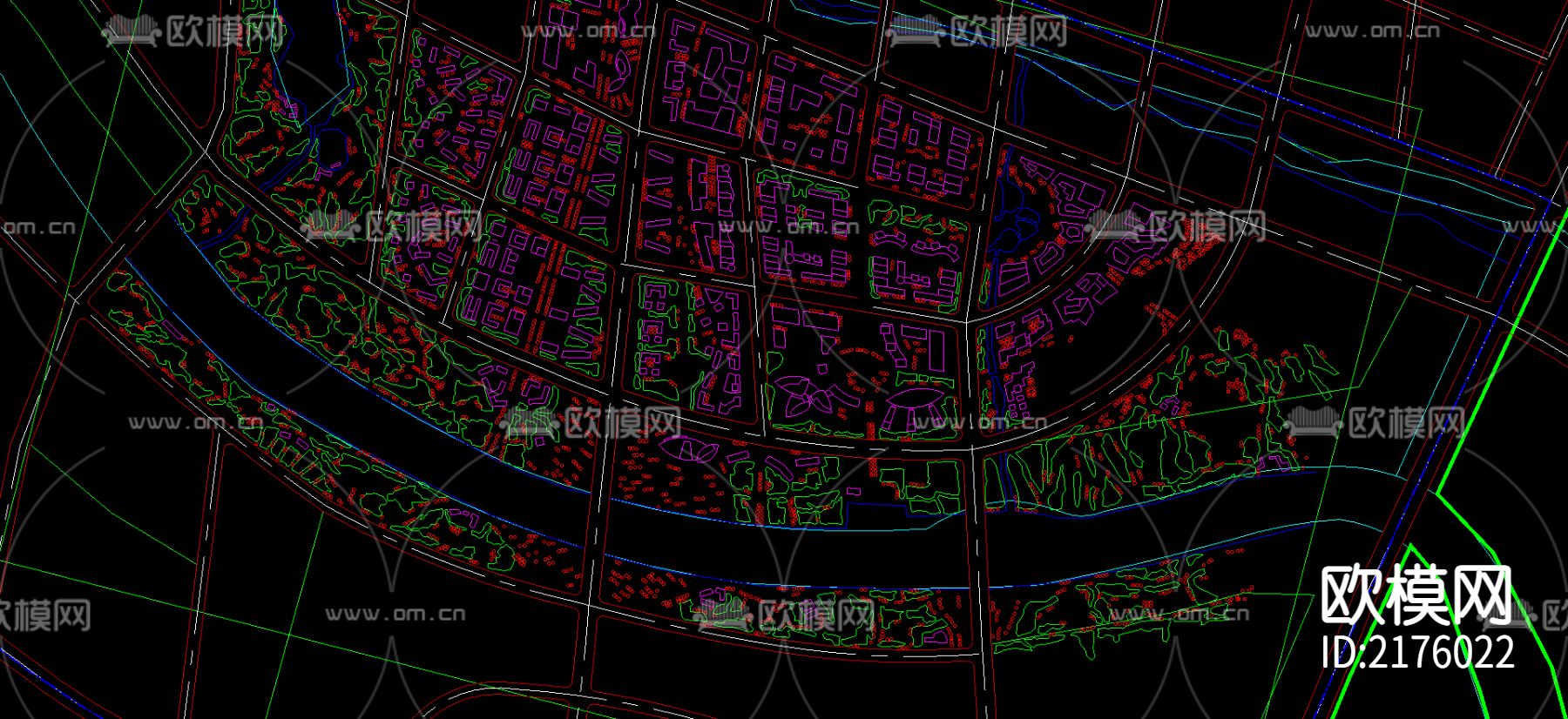 管画图规划图CAD施工图下载（渲染图1）