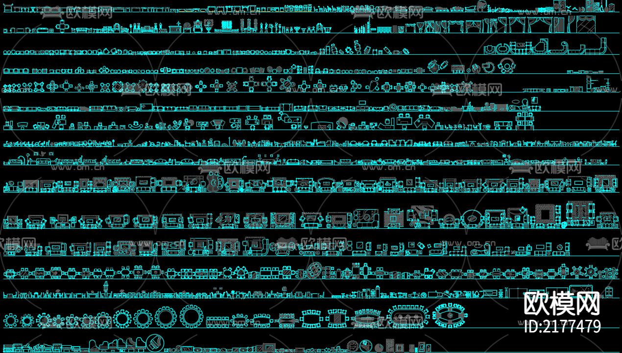家居CAD图库下载（渲染图3）