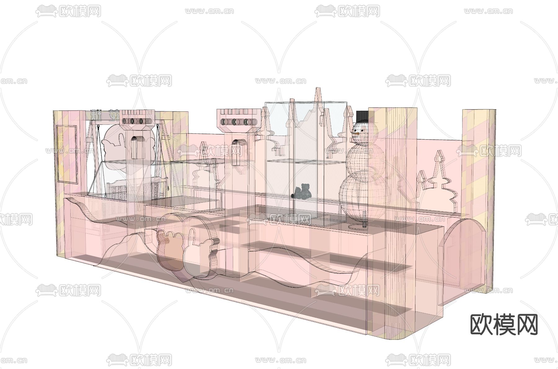 现代甜品店su模型下载（渲染图3）