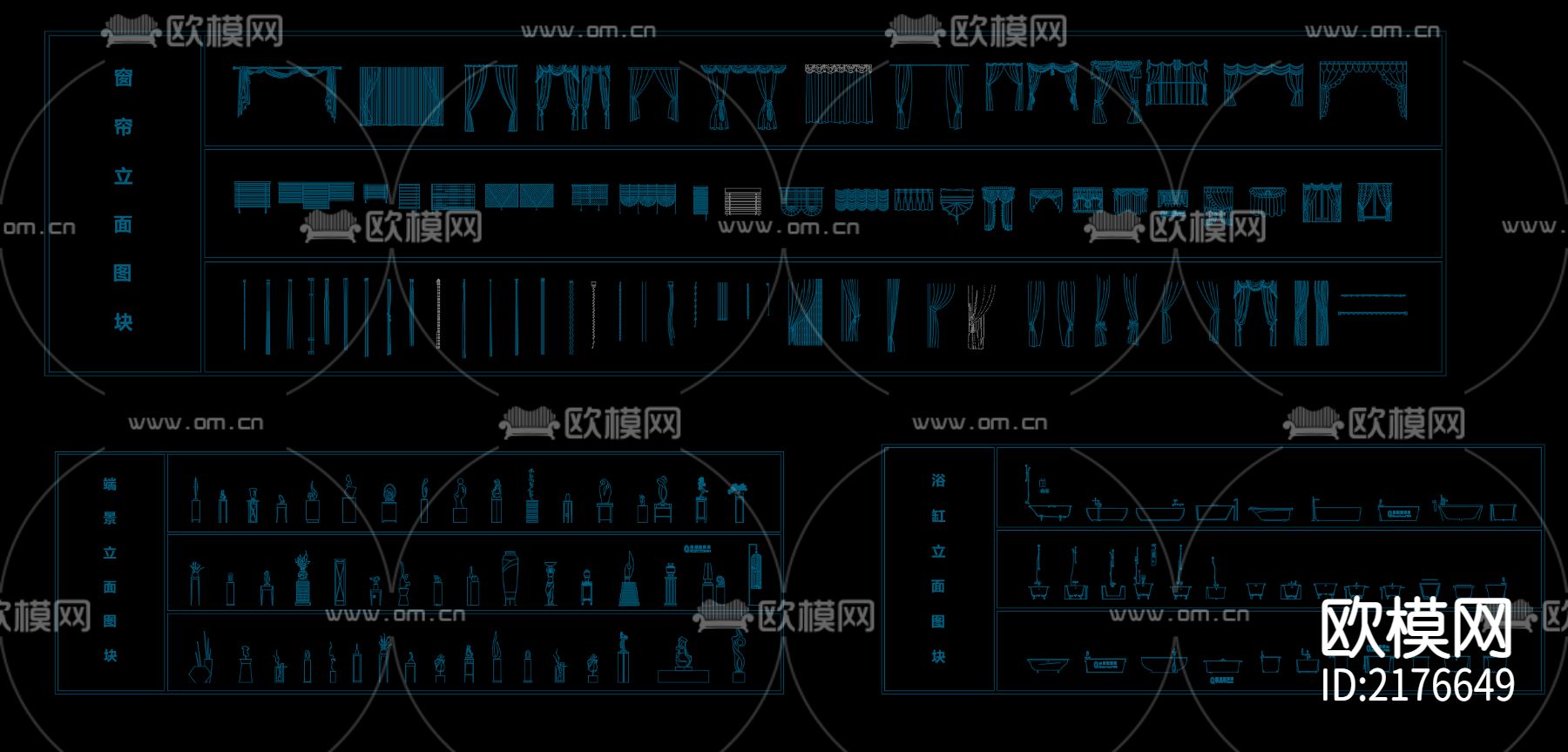 全套CAD立面图库
