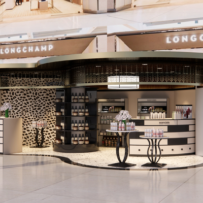  现代化妆品店su模型 