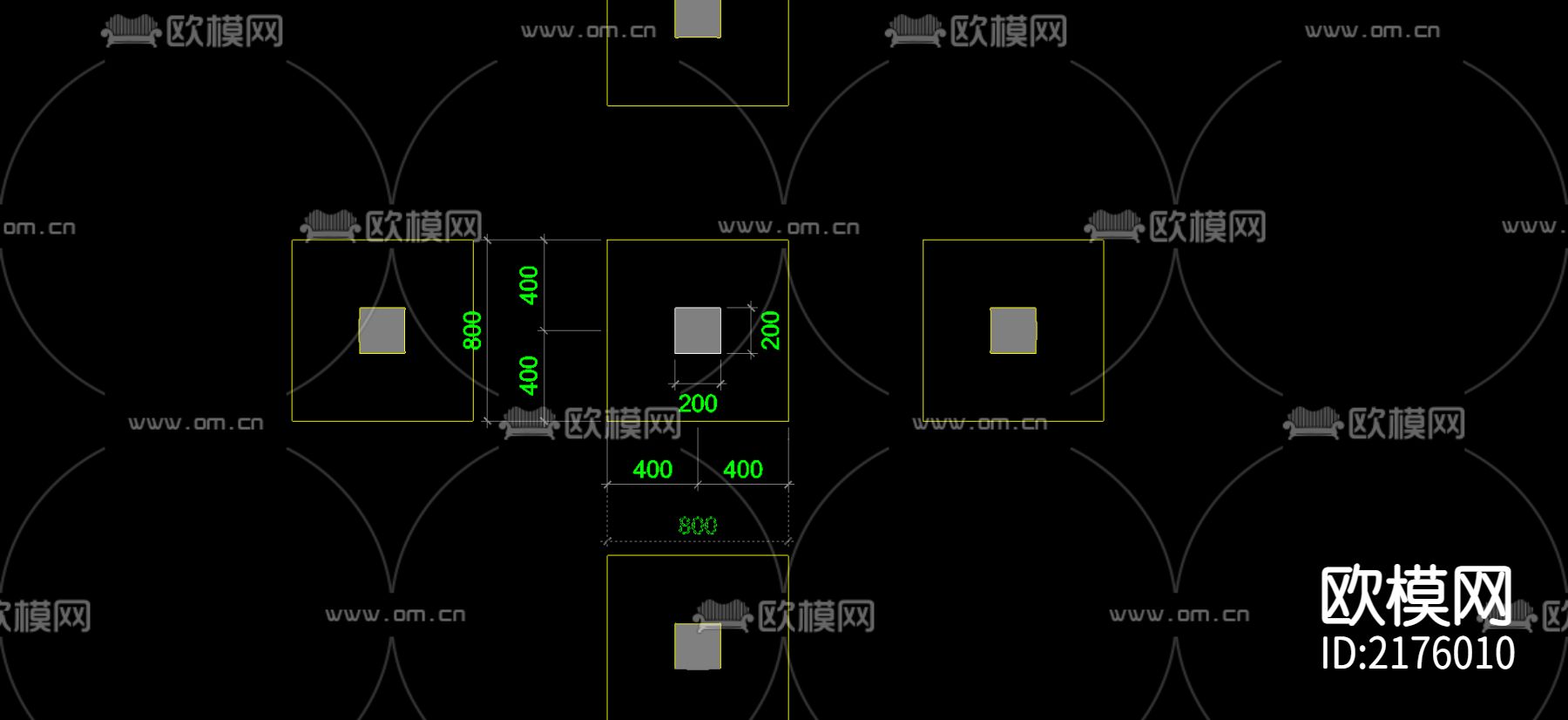 平台方案CAD 图纸下载（渲染图2）