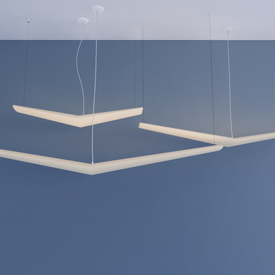  现代办公吊灯su模型 