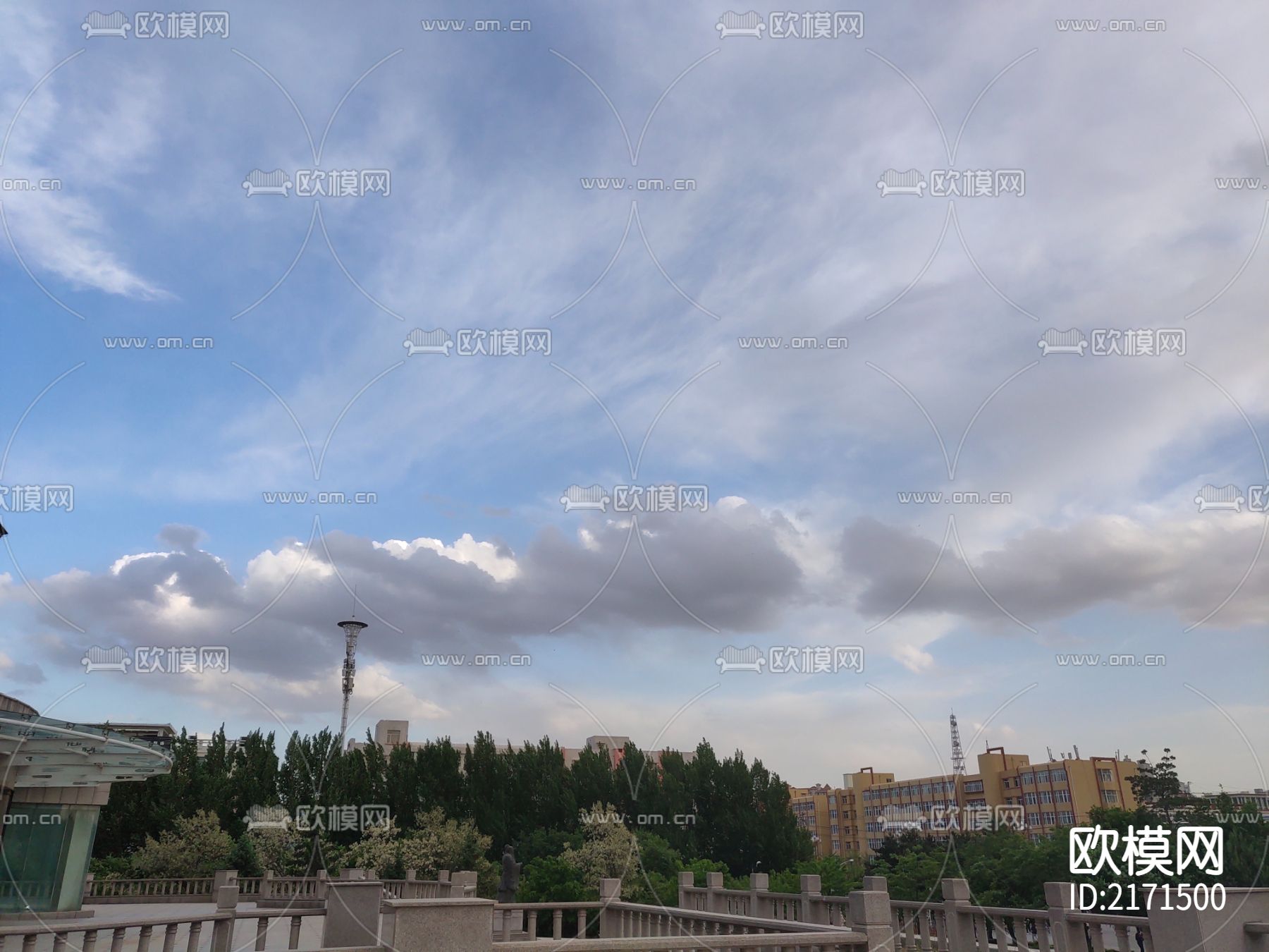 蓝天白云外景下载（渲染图1）