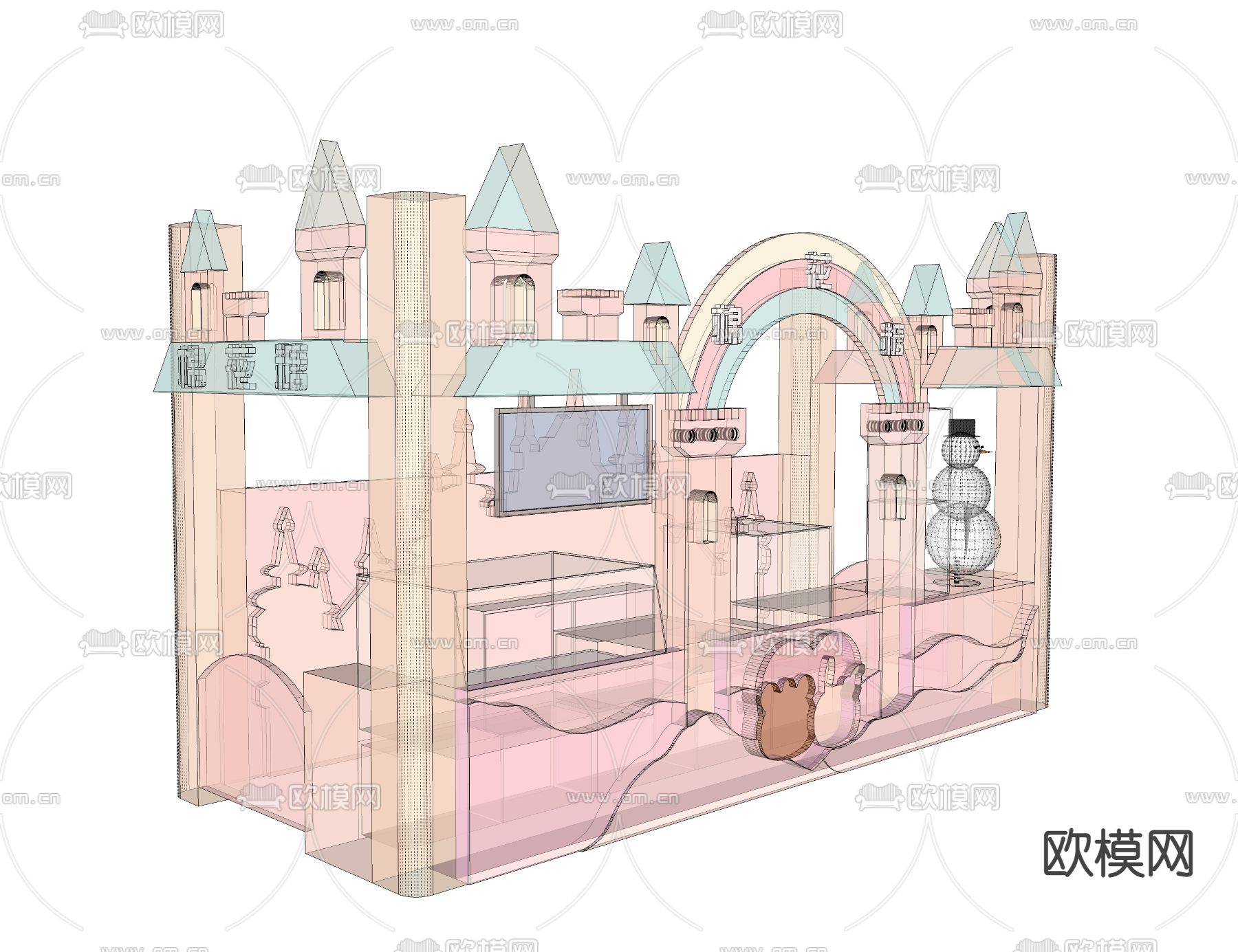 现代甜品店su模型下载（渲染图3）