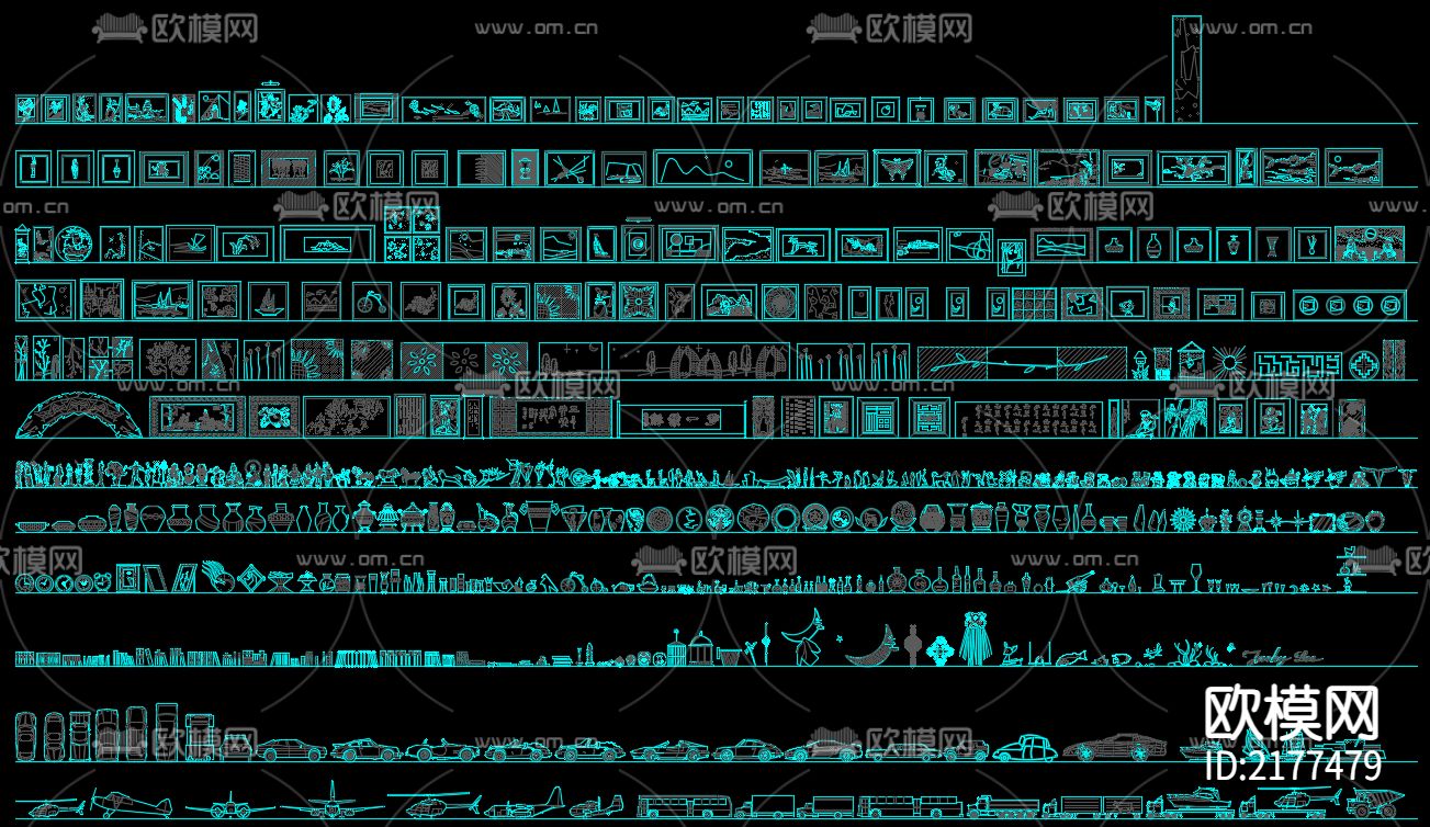 家居CAD图库下载（渲染图6）