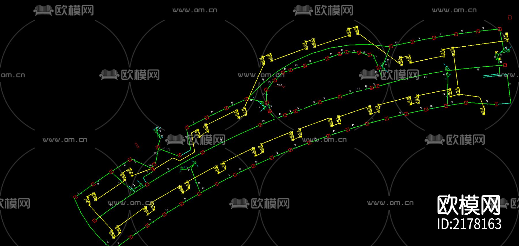 电消24-十一层报警CAD施工图下载（渲染图1）