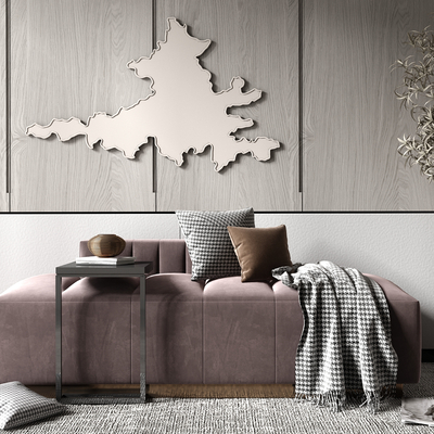  现代轻奢床尾凳su模型 