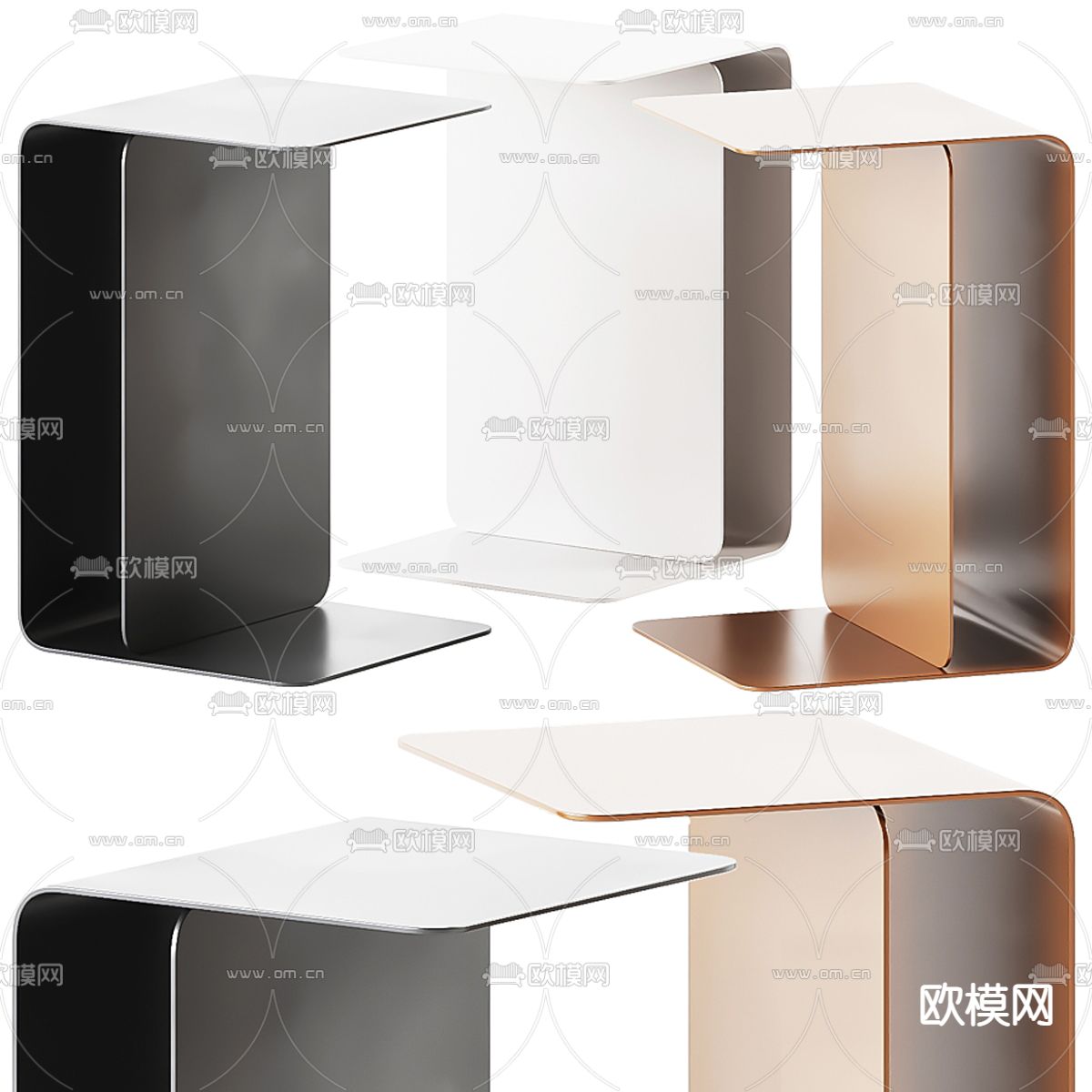 现代Bhoot极简边几3d模型下载