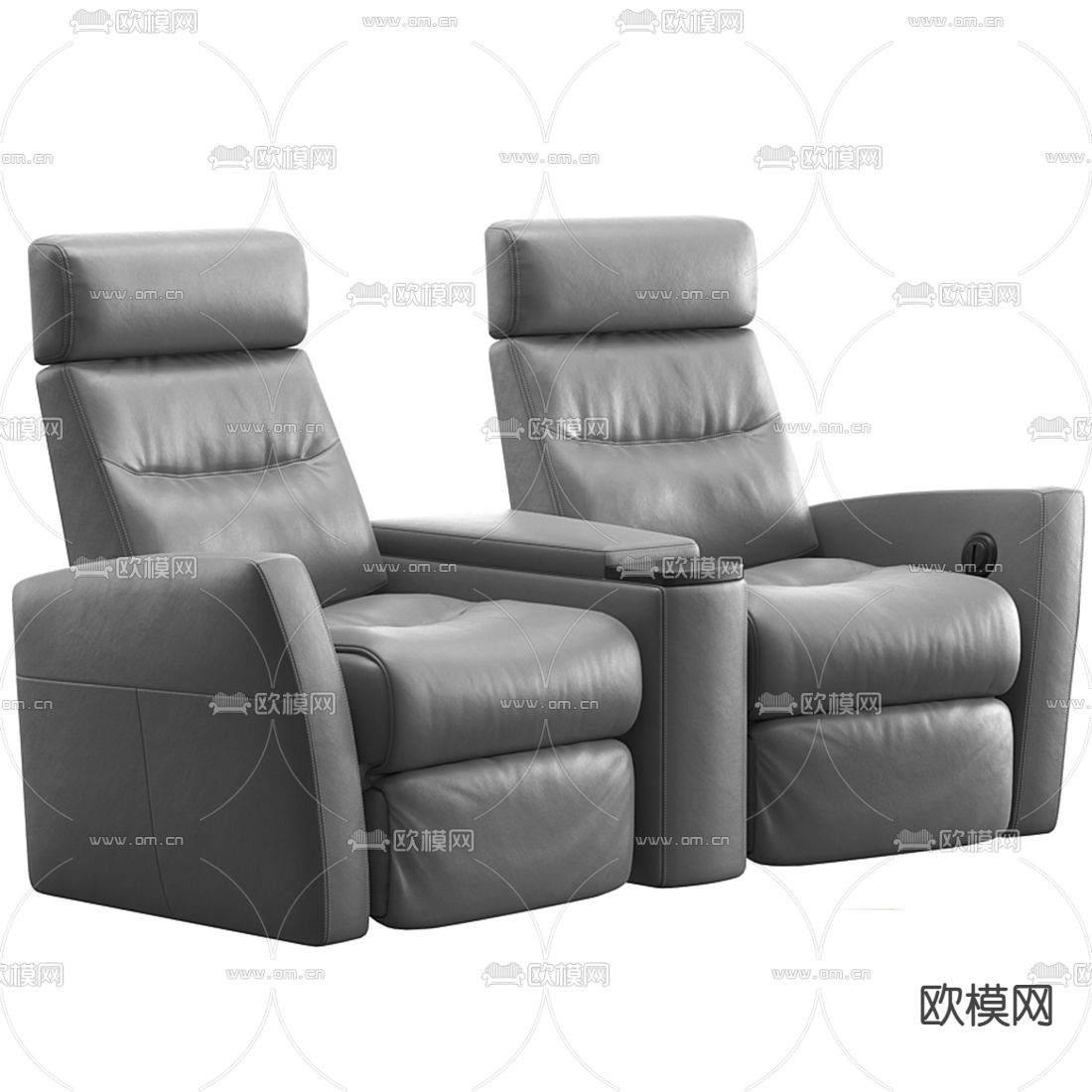 现代按摩椅su模型下载（渲染图1）