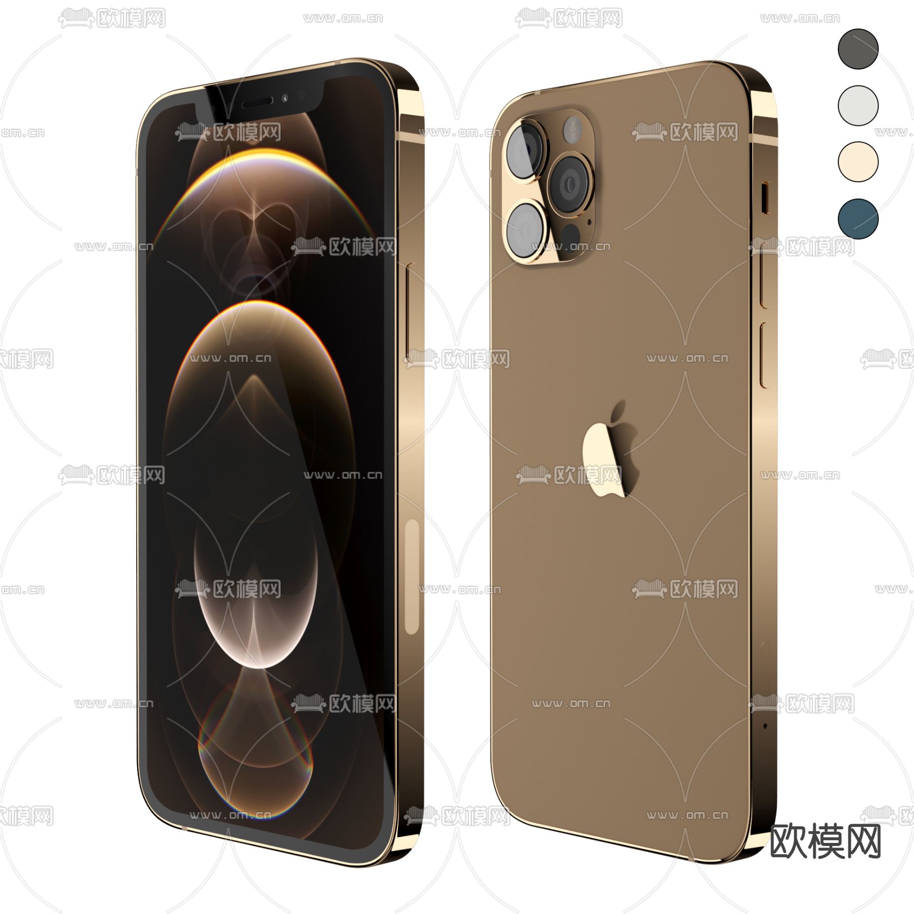 苹果13手机3d模型下载（渲染图1）