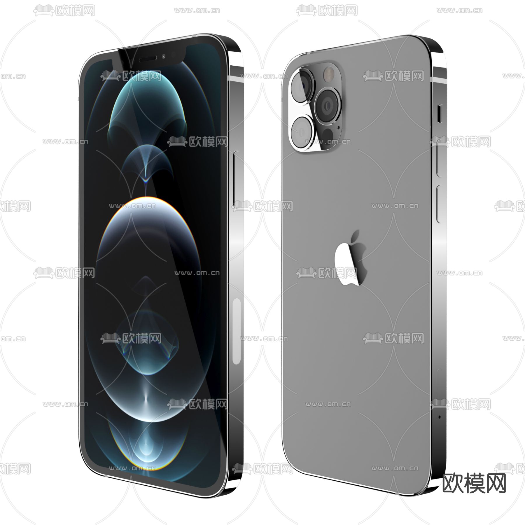 苹果13手机3d模型下载（渲染图2）