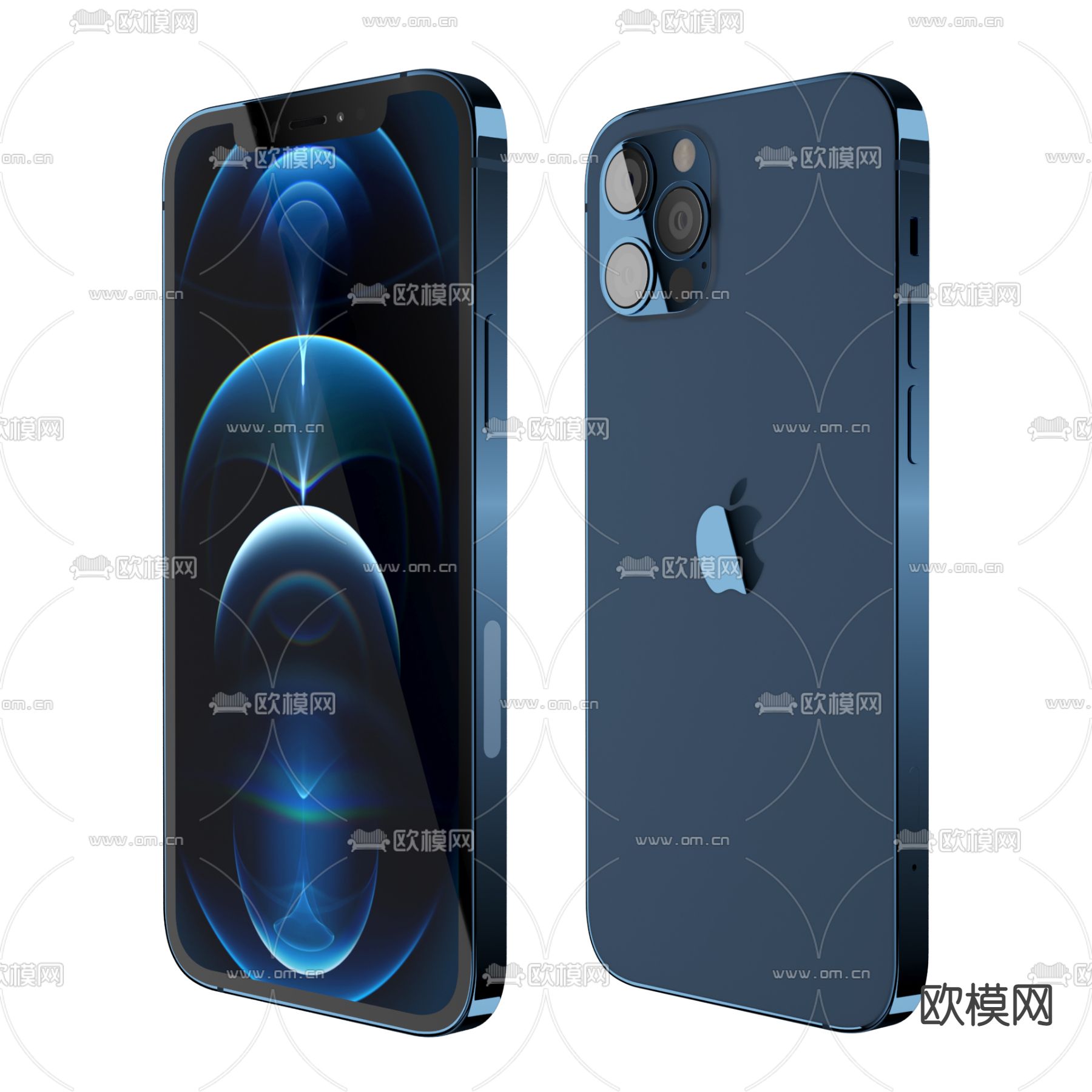 苹果13手机3d模型下载（渲染图4）