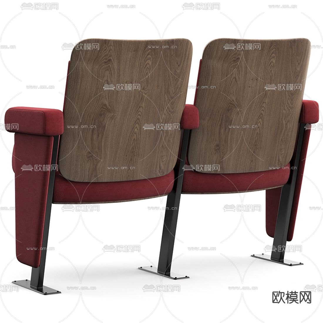现代影院椅会议椅3d模型