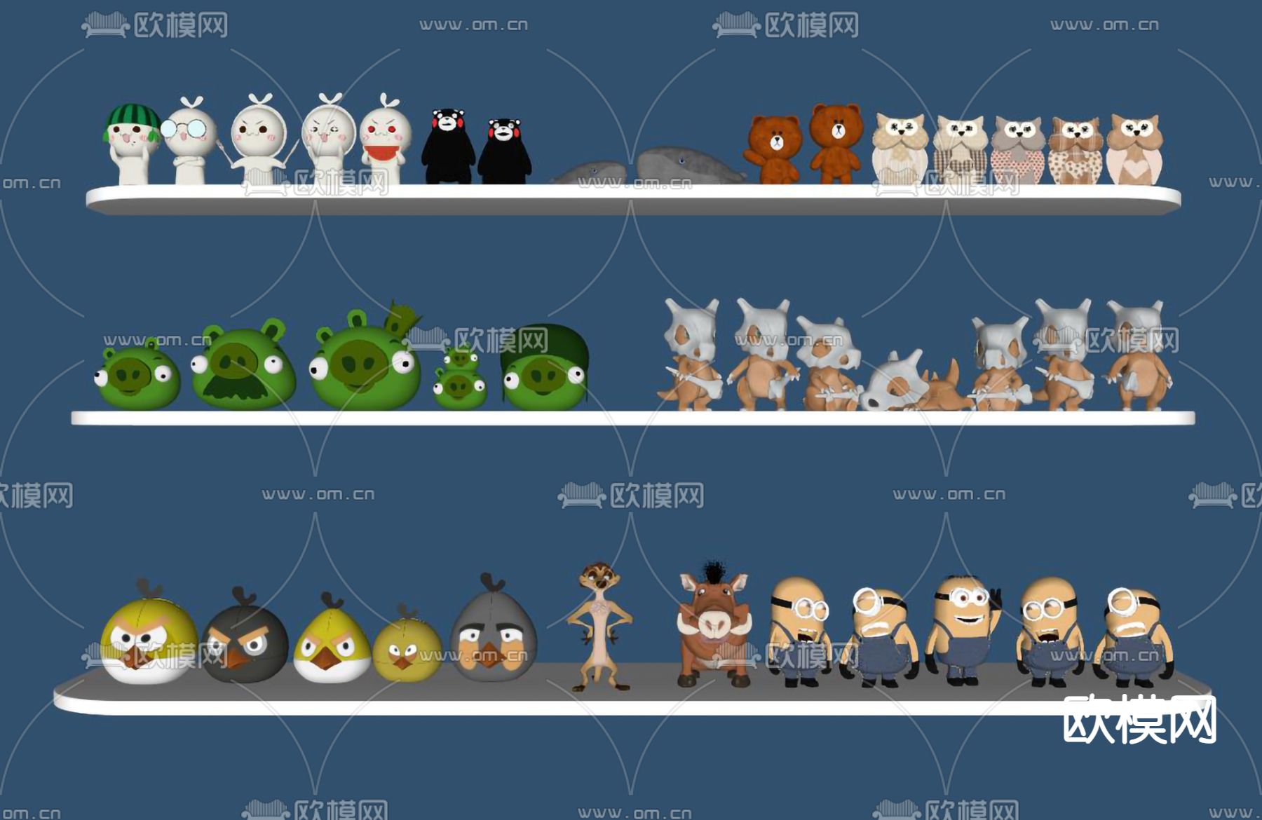 现代儿童玩具su模型下载（渲染图2）