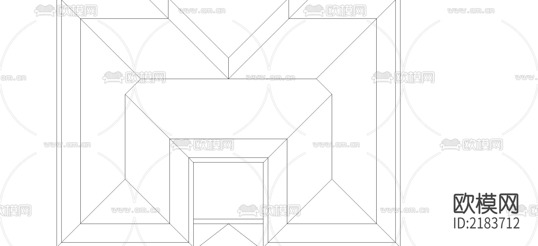 别墅建筑CAD施工图下载（渲染图3）