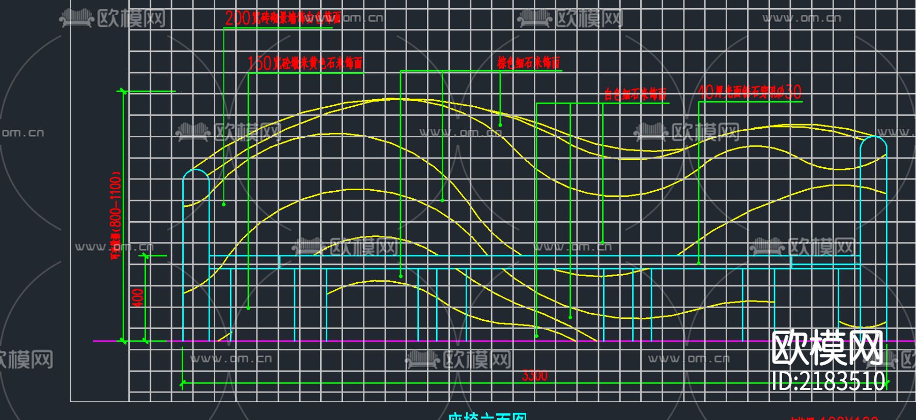 儿童活动区大样CAD施工图下载（渲染图3）