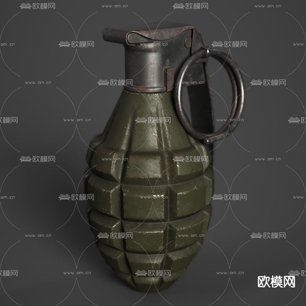 现代MK2手榴弹免费3d模型下载