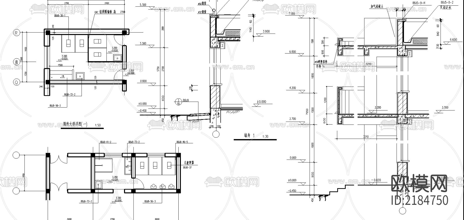 幼儿园建筑cad施工图下载（渲染图6）