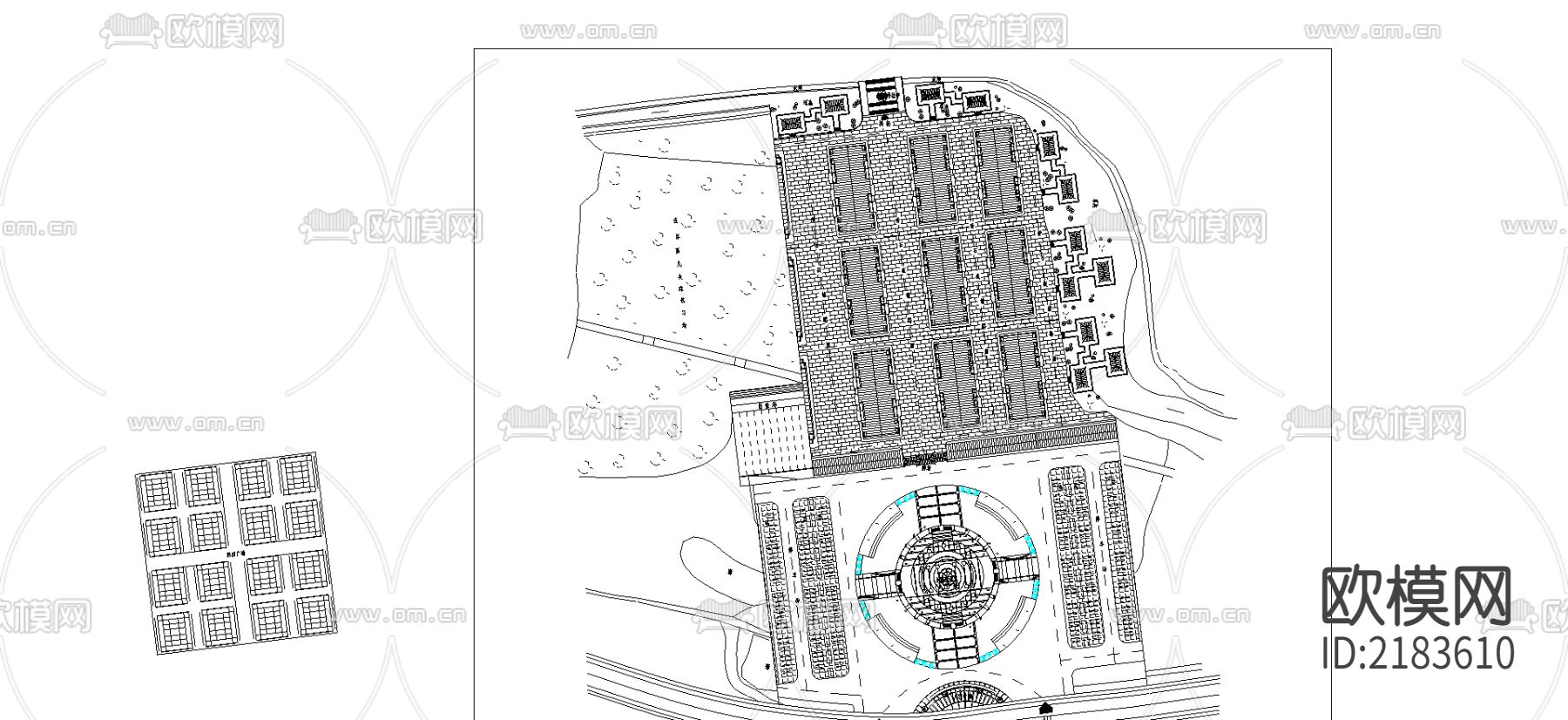避暑山庄CAD施工图下载（渲染图1）