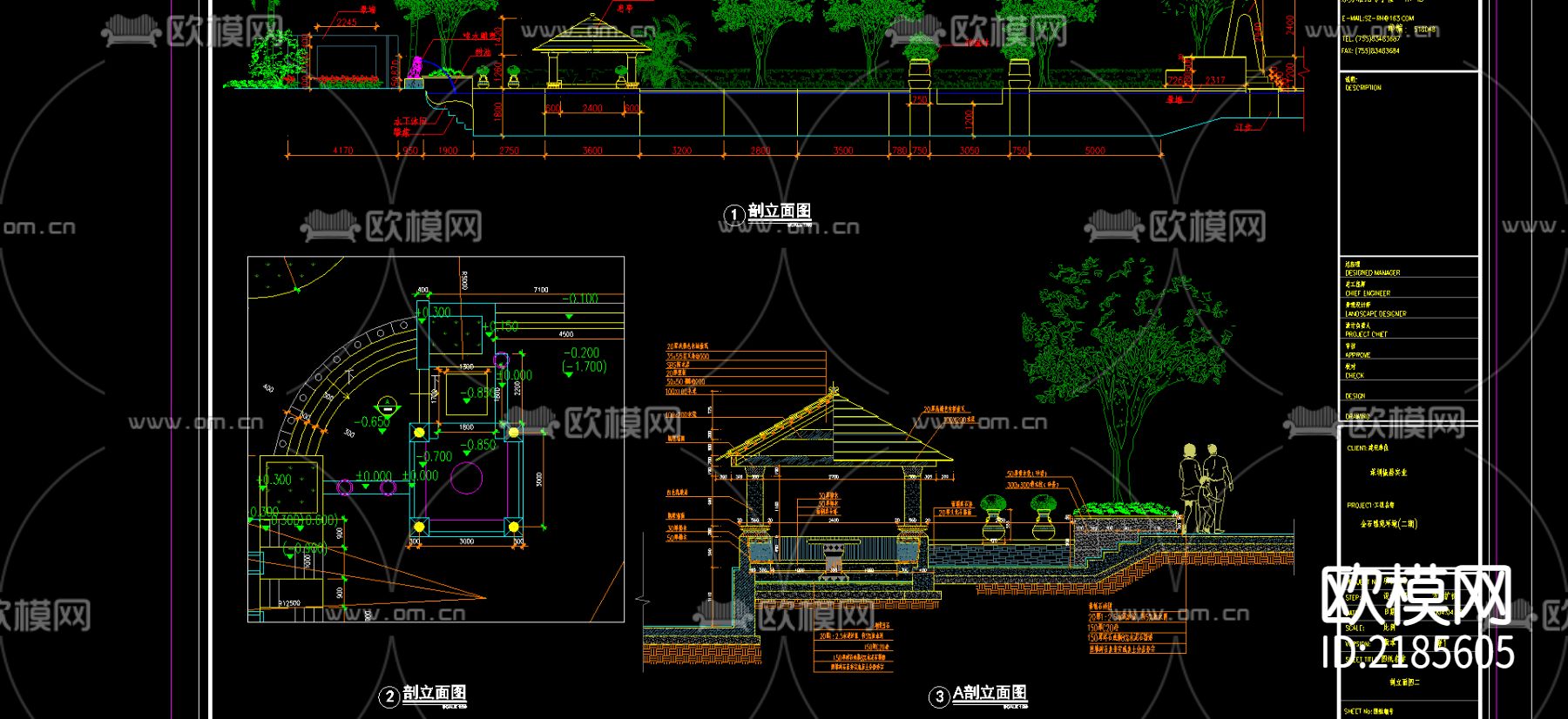 游泳池cad节点大样图下载（渲染图1）