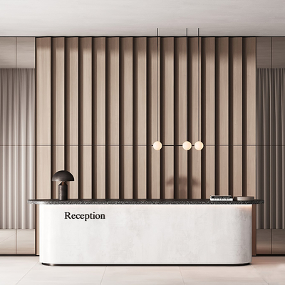 公司前台3d模型