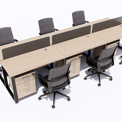  现代屏风卡位su模型 