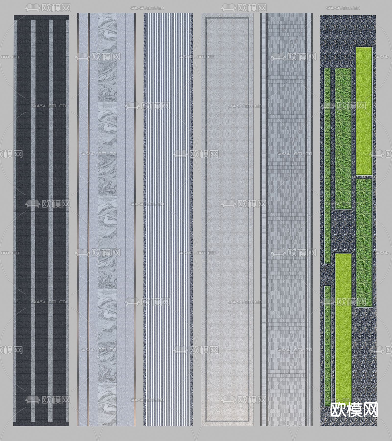 新中式地砖3d模型下载