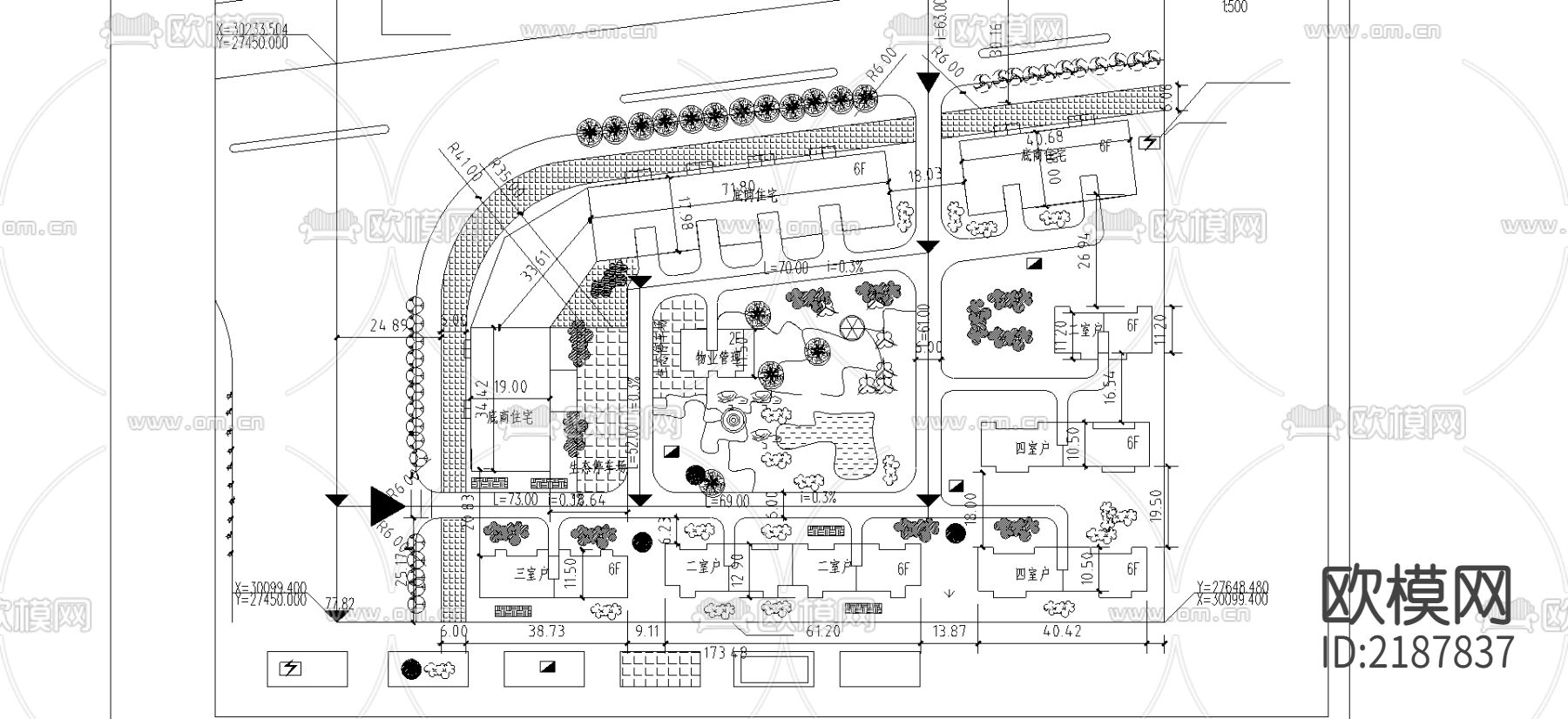 可利园规划cad施工图下载（渲染图1）