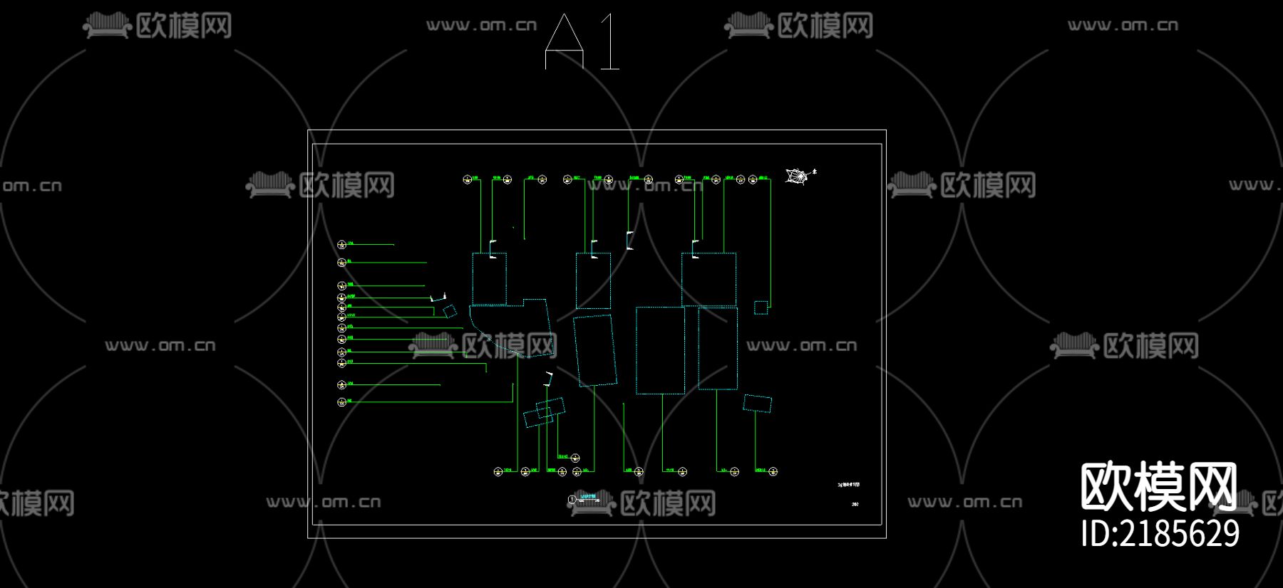 202C区索引平面图CAD施工图下载