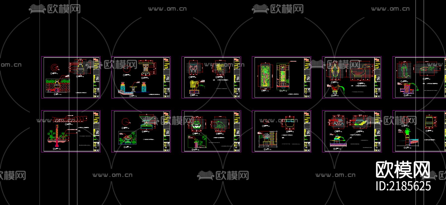 花坛大样图下载（渲染图1）