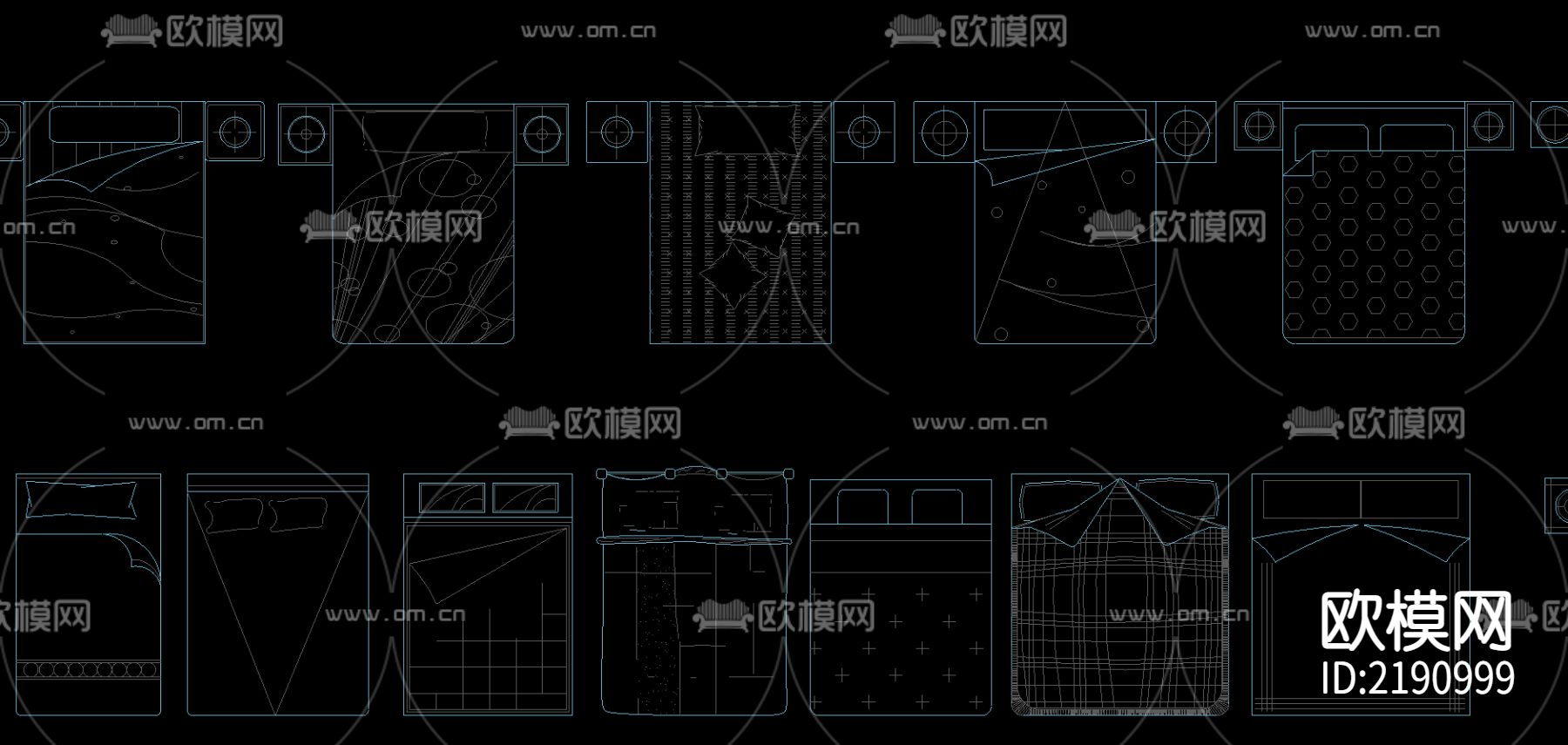 床cad图库下载（渲染图3）
