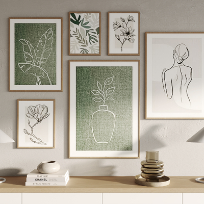 现代抽象装饰画su模型