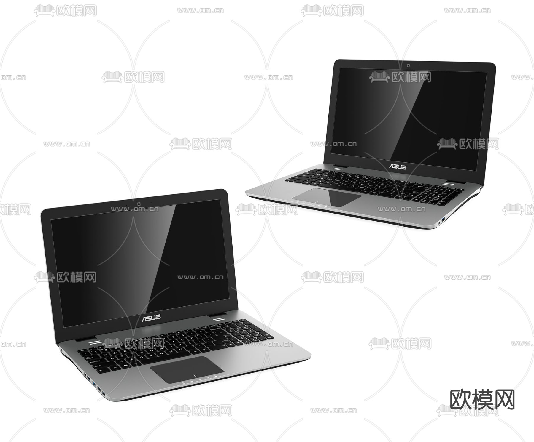 华硕笔记本电脑3d模型下载