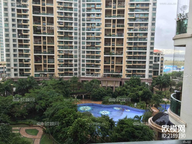 小区外景贴图下载