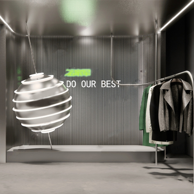  现代直播间su模型 