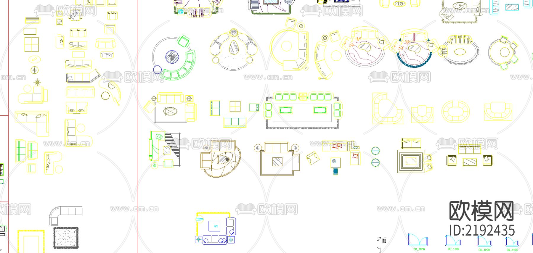 室内装饰cad图库下载（渲染图1）