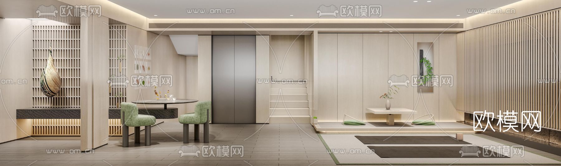 现代休闲娱乐室3d模型下载