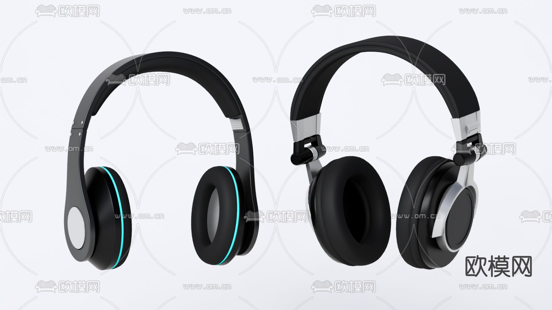 现代耳机su模型下载（渲染图1）