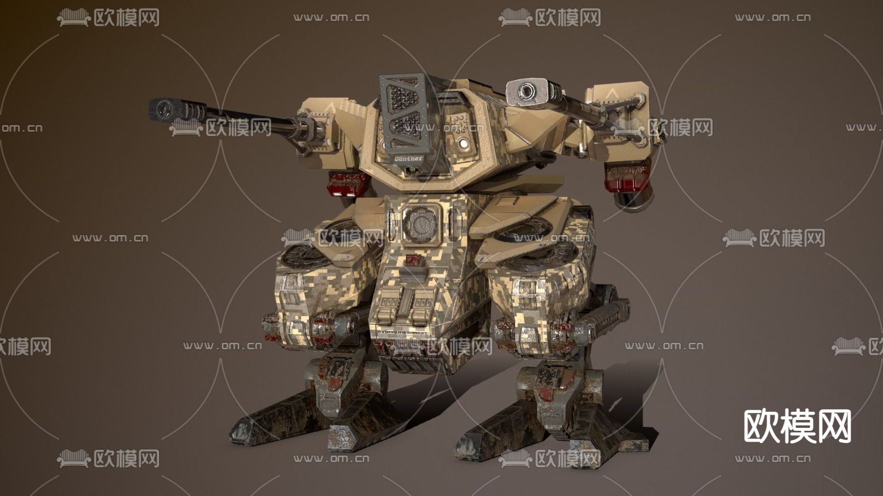 后现代战争机甲免费3d模型下载