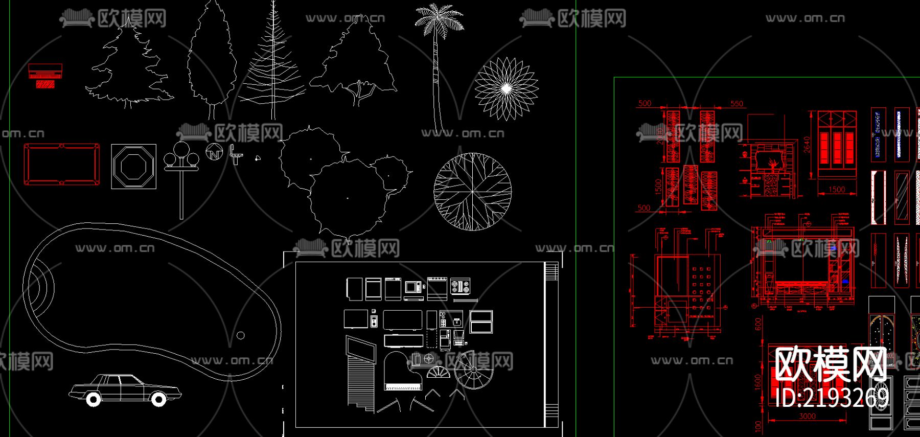 室内cad图库下载（渲染图1）