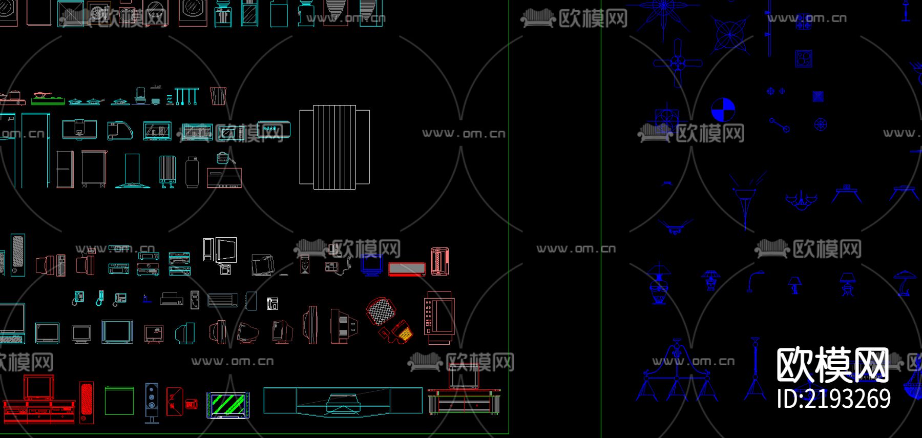 室内cad图库下载（渲染图3）