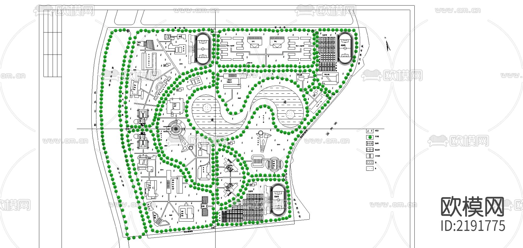 某规划平面示意图CAD施工图下载
