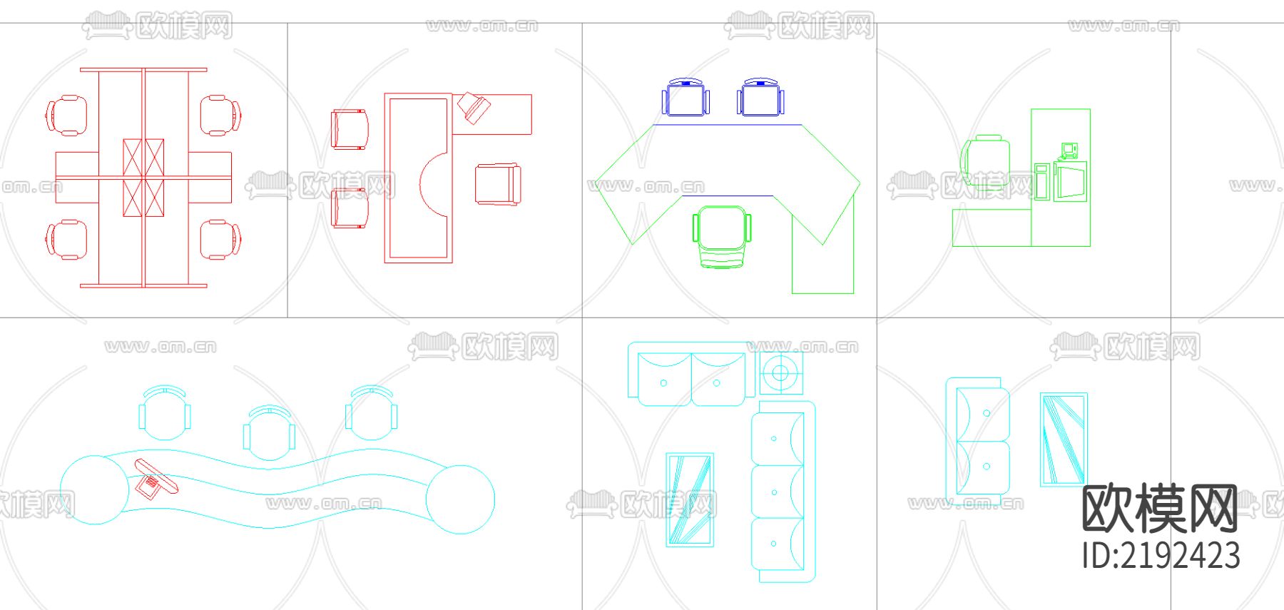 室内图块cad图库下载（渲染图1）