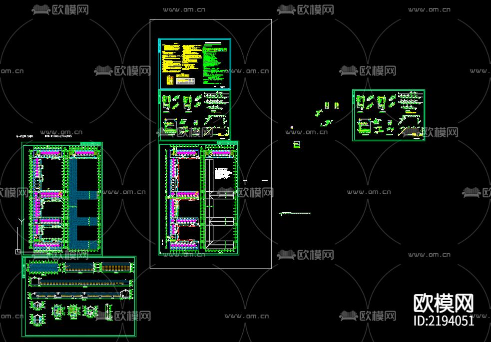 宿舍给排水cad施工图下载（渲染图1）