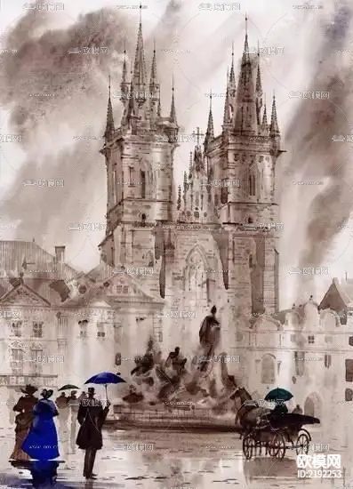 欧式壁画贴图下载（渲染图6）