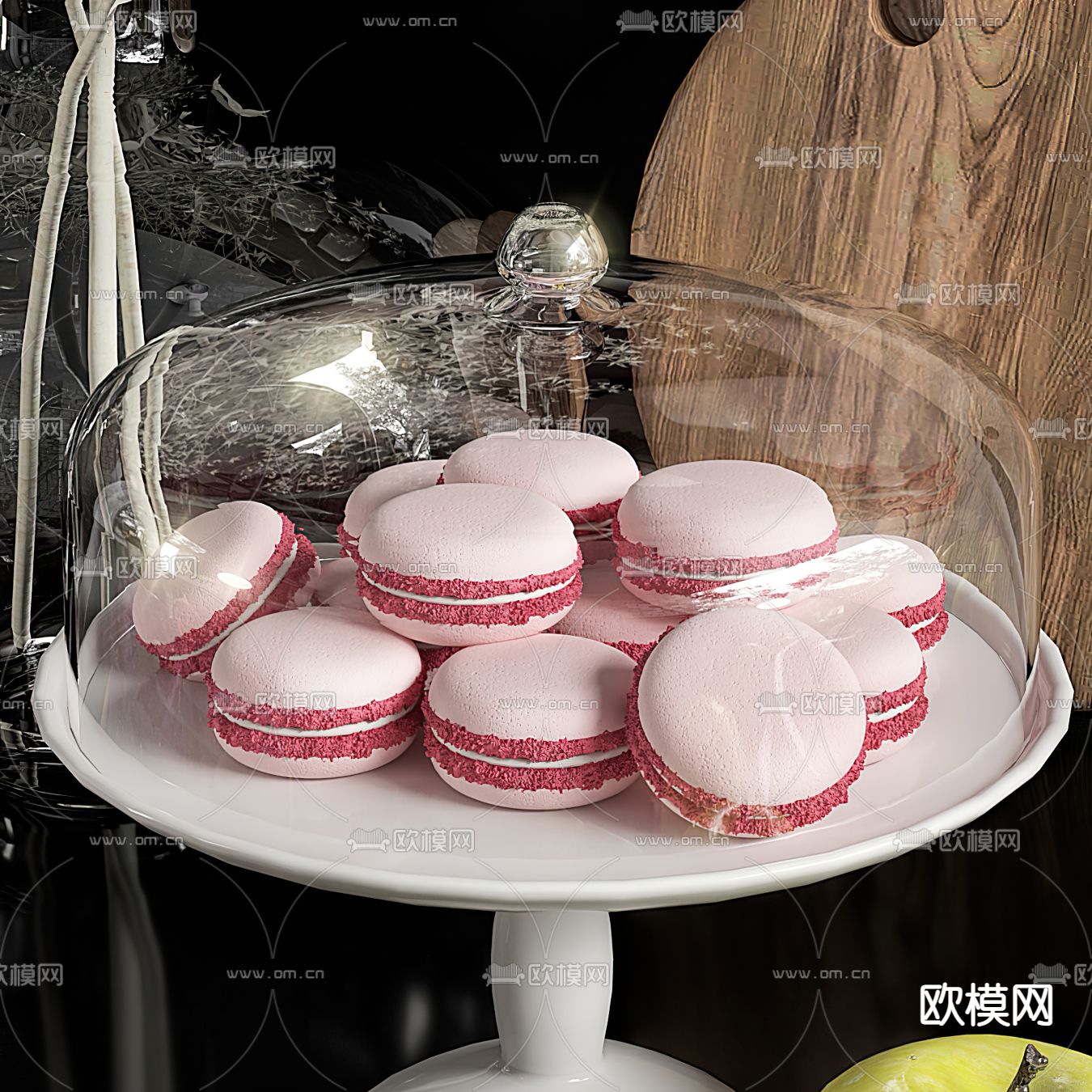 现代马卡龙3d模型下载