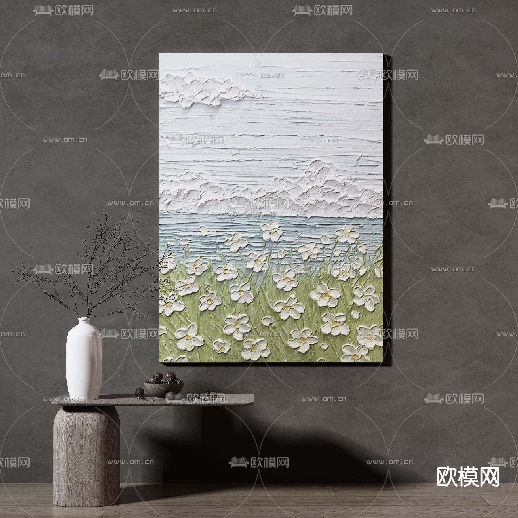 北欧装饰画3d模型下载