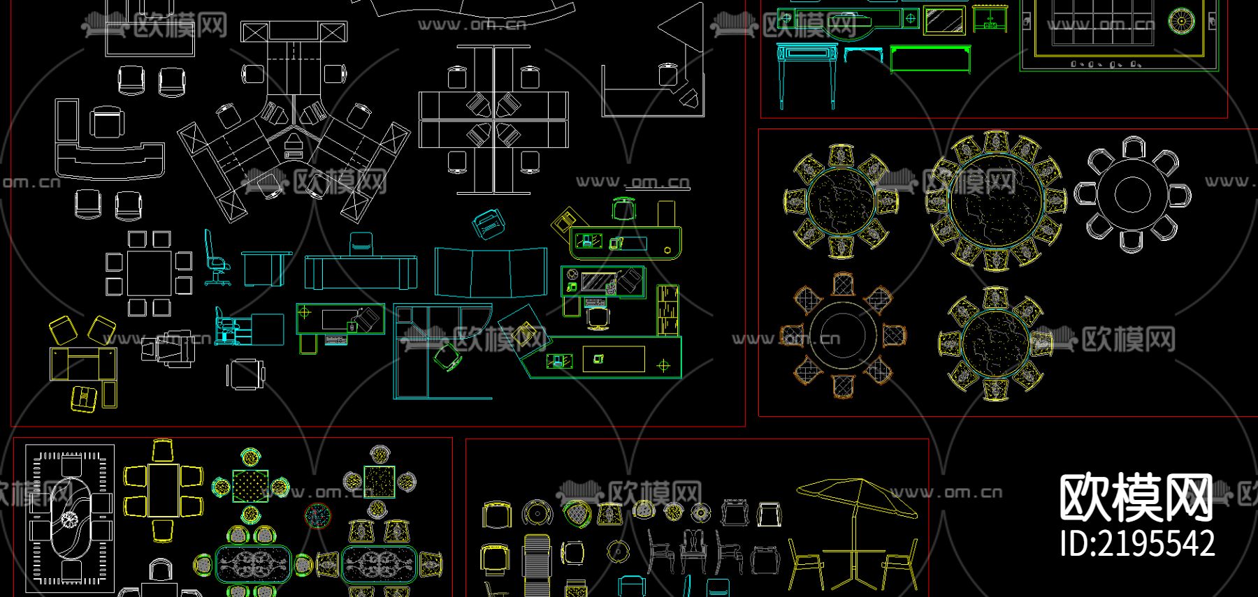 室内家具cad图库-免费3dmax模型库-欧模网