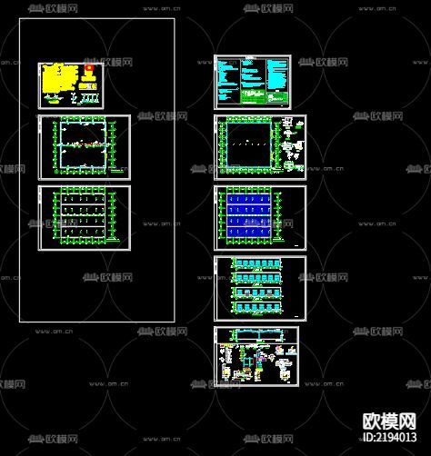 廠房給排水CAD施工圖下載(渲染圖1)